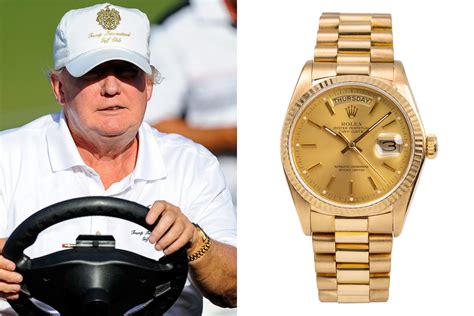 trump dial rolex|trump's gold field watch.